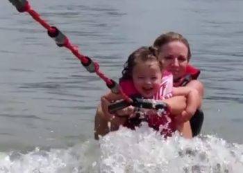 Wakeboardozás 2 évesen – videó