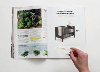 Terhességi tesztet tett reklámújságjába az IKEA
