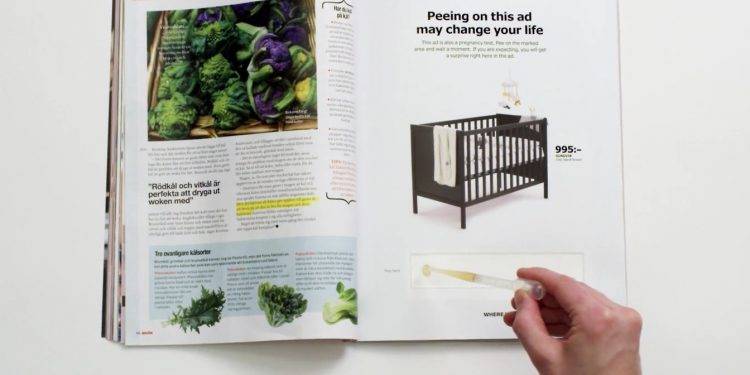 Terhességi tesztet tett reklámújságjába az IKEA