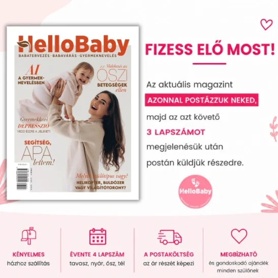 HelloBaby magazin előfizetés 2026