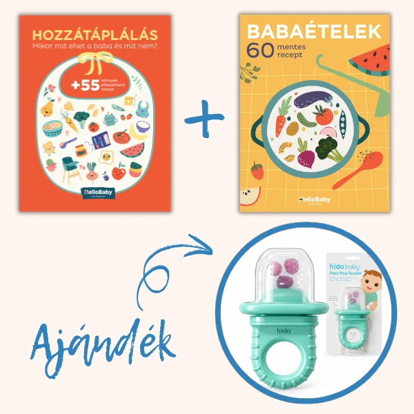 HOZZÁTÁPLÁLÁS + BABAÉTELEK - AJÁNDÉK PUSH POP ETETŐ