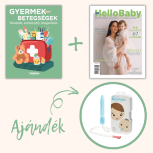 Gyermekbetegségek és HelloBaby magazin tavaszi lapszám - ajándék orrszívó